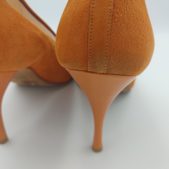 Donald J Pliner Bella Suede/Vinyl Heels Size 9 - Picture 11 of 14